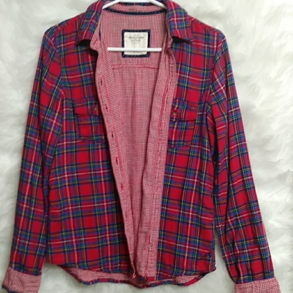 ABERCROMBIE & FITCH Plaid Button Down Shirt